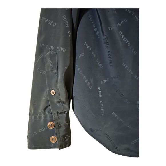 ESPRESSO BY CHESTNUT RIDGE "Coffee" Button Down Shirt - Size 16 - Picture 6 of 8